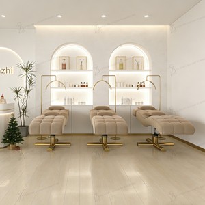Nueva Camilla de Lujo Curva para Pestañas, Moderna Camilla de Masaje para Salón de Belleza, para Extensión de Pestañas, Juego Completo de Muebles - Product Image 5