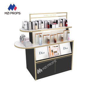 Présentoir central de luxe moderne pour cosmétiques, comptoir de promotion pour maquillage, vitrine de présentation pour magasin de beauté - Product Image 4