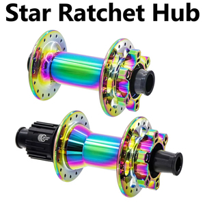 Moyeu de vélo à cliquet arc-en-ciel M350 Star MTB <span class=keywords><strong>BOOST</strong></span> 148mm 32H 6 boulons pour moyeux HG / XD Micro Spline 12 vitesses Moyeu vtt coloré - Product Image 2