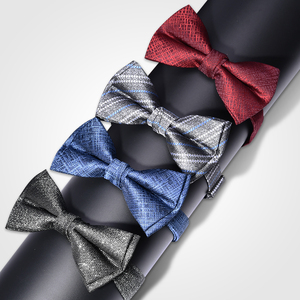 Bán Buôn Men Bowtie Cà Vạt Khăn Tay Clip Set Hộp Quà Tặng Tùy Chỉnh Số Lượng Lớn <span class=keywords><strong>Bow</strong></span> Tie Cho Đám Cưới - Product Image 3