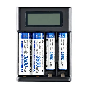 智能LCD电池充电器USB 5V 2A用于1.2V Ni-MH新到货AA AAA可充电电池最大充电器