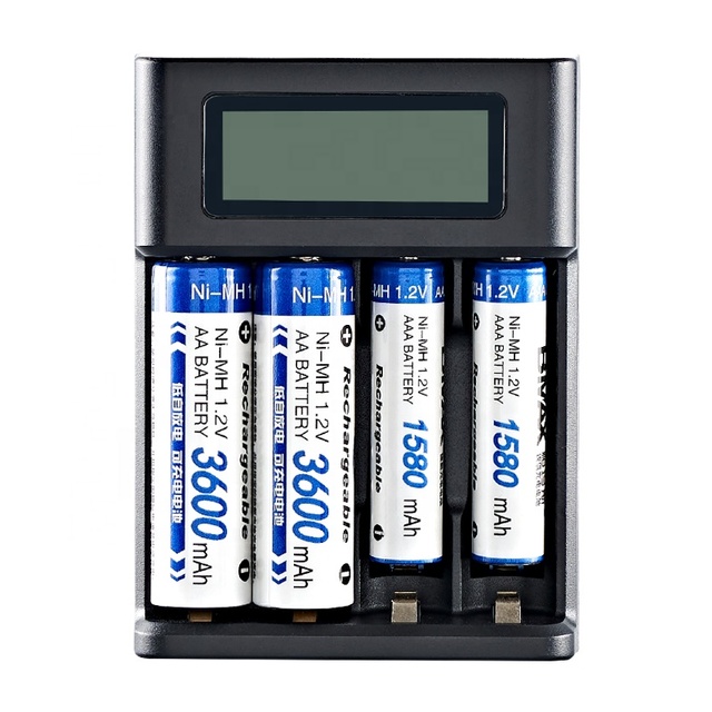 Smart LCD Battery Charger USB 5V 2A for 1.2V Ni-MH New Arrival AA AAA Rechargeable Battery MAX Charger