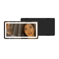 2021 nouveau produit noir/blanc Rechargeable batterie miroir voiture visière maquillage miroir quatre lumière latérale 60 pièces LED lumières miroir