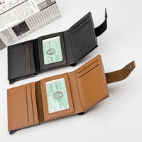 Portefeuille pour homme avec blocage RFID, multifonctionnel, grande capacité, porte-cartes, étui pour cartes de visite, vente chaude, nouveauté