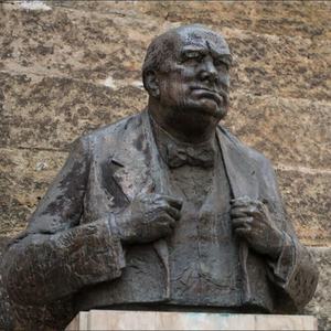 Buste de la tête de winston classique en bronze moulé à la main, décoration de la maison, 50g - Product Image 3