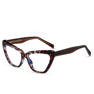 Lunettes anti-lumière bleue 87250, monture TR90, monture papillon complète, unisexe, avec charnière élastique à 30 degrés - Product Image 4