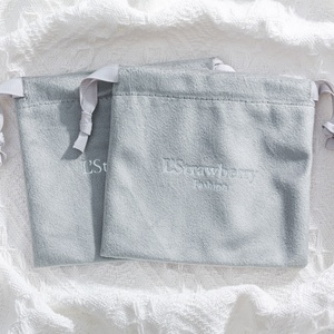 Petits sacs à cordon en velours <span class=keywords><strong>rose</strong></span> imprimés de haute qualité pour pochette cadeau avec pochette en velours ruban pour <span class=keywords><strong>parfum</strong></span> - Product Image 6