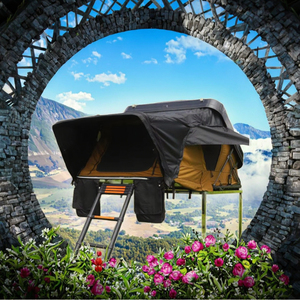 Offre Spéciale 4x4 automatique dur en aluminium toit tente voiture <span class=keywords><strong>Camping</strong></span> toile tissu coque dure haute visibilité produit - Product Image 3