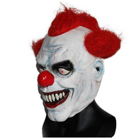 2025 Halloween drôle horreur Triangle rouge Clown Latex masque nouveau Spot Cosplay masque pour fête mascarade