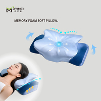 Oreiller ergonomique en mousse à mémoire de forme JYM, oreiller de sommeil multifonctionnel amovible - Oreillers cervicaux en forme de papillon
