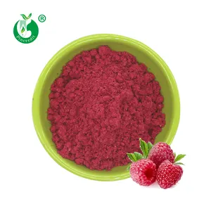 Kırmızı organik dondurularak kurutulmuş Berry tozu ahududu tozu