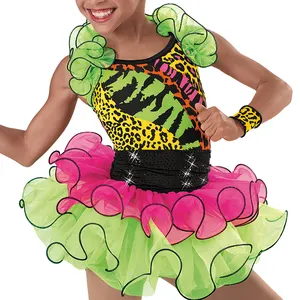 Yüksek Qualtity lastikler bale Tutu dans kostümleri batı performans yarışması elbiseler kızlar için