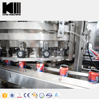 Machine de mise en conserve de bière Équipement Machine de remplissage de canettes en aluminium de soda de bière boissons gazeuses automatiques complètes