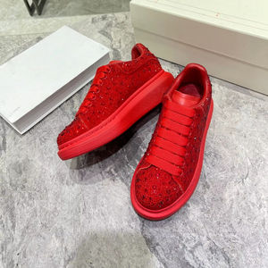 Luxurious new model, high-quality red diamond, casual, thick-soled, sporty, fashionable women's shoes durable and wear-resistant - Product Image 1