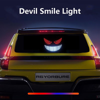 Lampe d'ambiance LED multicolore auto-adhésive pour voiture, alimentée par USB, effet yeux de démon, pour pare-brise arrière de SUV et camion - Vente en gros OEM