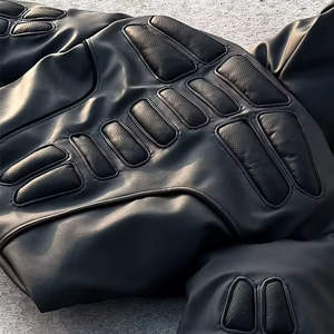 Giacca Invernale da <span class=keywords><strong>Uomo</strong></span> Personalizzata da Produttori di <span class=keywords><strong>Abbigliamento</strong></span>, Piumino Spesso alla Moda Imbottito in Schiuma di Gomma con Cappuccio e Zip, Giacca in Pelle di Alta Qualità - Product Image 3