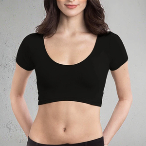 Camiseta Interior Corta para Mujer, 95% Modal, 5% Elastano, Ultra Suave, Ligera, Estilo Vintage, Transpirable, para Verano - Product Image 3