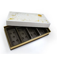 Boîte d'emballage rose de luxe pour biscuits beignets Brownies couvercle et boîte de base en chocolat