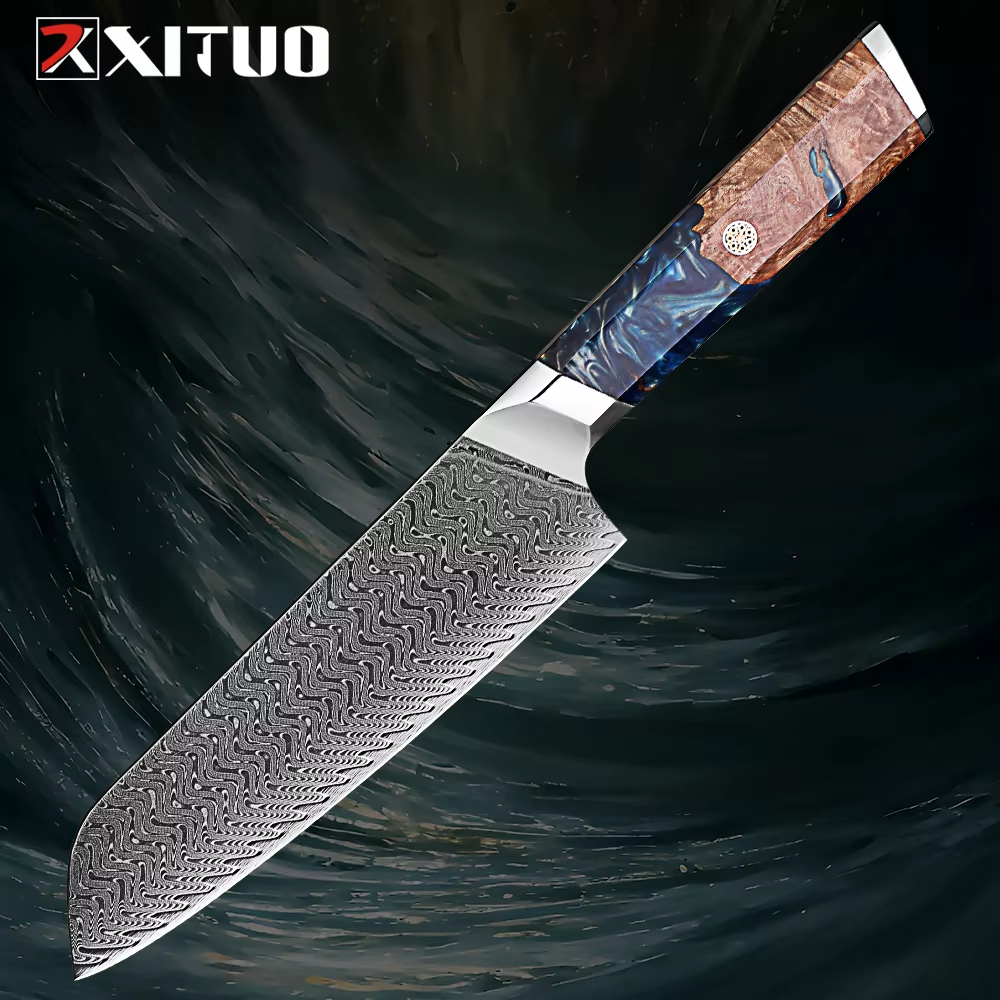 Santoku in acciaio damasco DM240928R5d