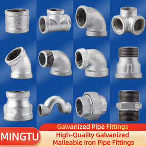 UL 주조 가단성 철 파이프 피팅 저압 물 파이프 액세서리 용 OEM FM-90 도 팔꿈치 감소 젖꼭지 - Product Image 2