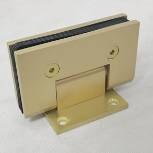 शॉवर ग्लास दरवाजा स्टेनलेस स्टील दीवार माउंट शॉर्ट बैक प्लेट हिंज - Product Image 4