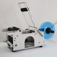 Machine d'étiquetage semi-automatique de bureau pour bouteilles rondes, étiqueteuse de bouteilles rondes, prix de gros pour vin et eau