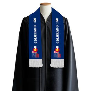 Écharpe du 150e anniversaire du Colorado 17x135 cm, Fournitures de double célébration du 250e anniversaire américain, Écharpe de la Fê<span class=keywords><strong>te</strong></span> de l'Indépendance - Product Image 3