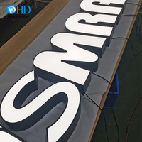 Outdoor Frontlit Epoxyhars Led Doosletters Teken Bedrijf Naam Logo