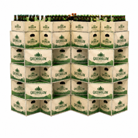 Emballages de vente au détail empilables pour boissons, en carton ondulé, pour boissons en bouteille, pour la vente en gros et la présentation en magasin.