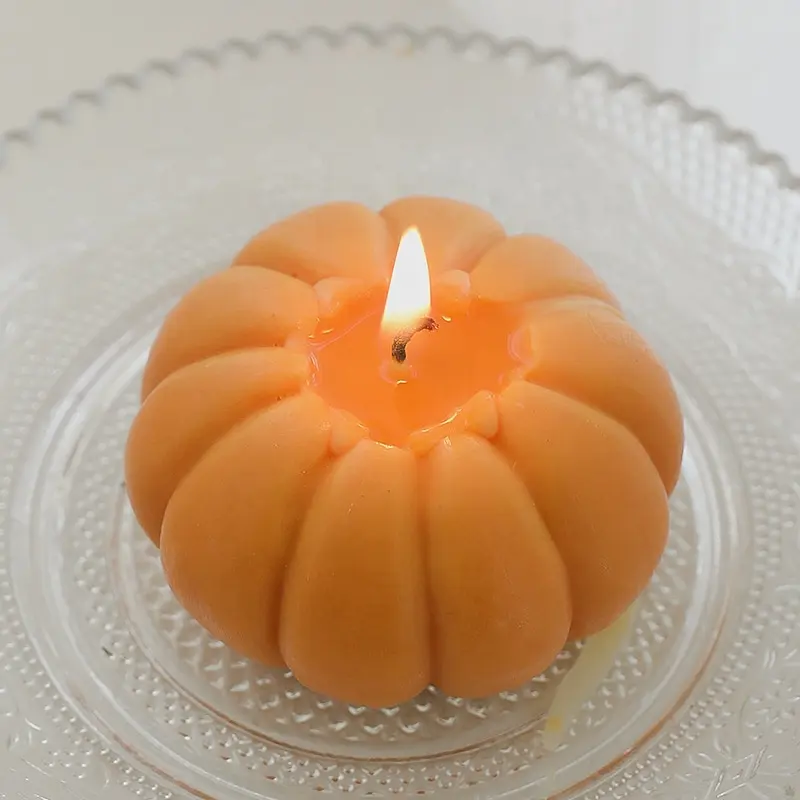 Candela profumata a forma di zucca di ringraziamento di soia decorazione per la casa di soia fatta a mano candela di cera di lusso