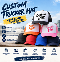 Casquette Trucker en Mousse Personnalisée en Gros, 5 Panneaux, Coton et Polyester, Dos en Maille, Commande en Gros, Étiquette Privée, Casquette Promotionnelle
