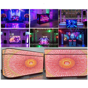 Dj Booth sân khấu xách tay <span class=keywords><strong>LED</strong></span> tường đúc chết tủ trưng bày 1.86mm trong nhà Backdrop đêm Bar DJ Booth <span class=keywords><strong>LED</strong></span> hiển thị - Product Image 6