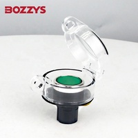 Cache-bouton d'arrêt d'urgence transparent en PC BOZZYS, rond, industriel, haute résistance pour boutons de commutation de 22 à 30 mm
