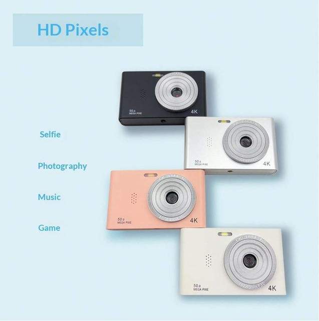 CCD02 High-Pixel Digital Retro Camera Compact Student Camera for Campus Travel 2.4 Screen TF Memory Card Displacement Image
