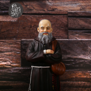 Estatua de 7 pulgadas Fray <span class=keywords><strong>Leopoldo</strong></span>, escultura de resina Fray <span class=keywords><strong>Leopoldo</strong></span>, decoración Fray <span class=keywords><strong>Leopoldo</strong></span> en Base, figurita, regalo religioso - Product Image 4
