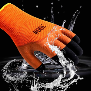 Guantes de Nitrilo Marrón Espumado de China, Guantes de Goma Naranja y Algodón Rojo para Construcción y Reparación de Automóviles - Product Image 5