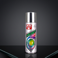 Peinture en aérosol chromée pour pièces automobiles en métal, finition miroir haute brillance, séchage rapide, revêtement décoratif
