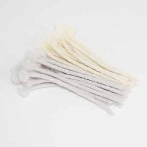 KAMA 0.6Cm Xám Dreads Bán Buôn Crochet Braid Kinky Dreadlocks Tóc Con Người Extensions Đối Với Đen Tóc - Product Image 3