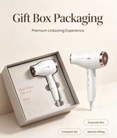 Sèche-cheveux ionique haute performance 2200W léger, séchage rapide, faible bruit, pour tous types de cheveux