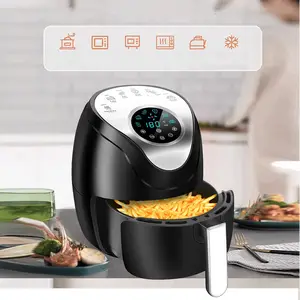 LCD Touch Screen No Oil 6.0L Air Fryers Smart Air Deep Fryers Wholesale Electric Digital Air Fryer Pressure Cooker