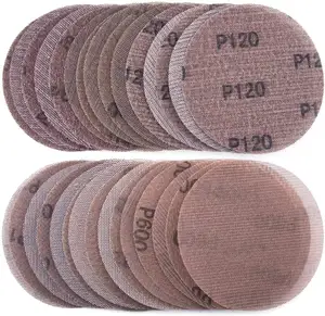 5 inch mesh abrasive cloth sanding discs screen mesh sanding paper disc for wood and auto