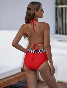 Personnalisé Une Pièce Imprimé Léopard Dos Nu Creux Maillots De Bain Sexy <span class=keywords><strong>Bikini</strong></span> - Product Image 6