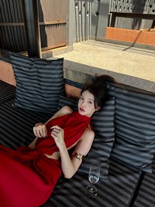 Robes midi asymétriques à franges, dos nu, formelles, avec fente haute, en satin respirant, pour les fêtes sur la plage, l'été - Product Image 5