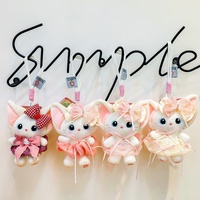 Nouveau Pendentif en Peluche Personnalisé Doux et Mignon Chat Bonbon de Dessin Animé en Polyester, Porte-clés Poupée Tendance Internet, Breloque de Sac Unisexe