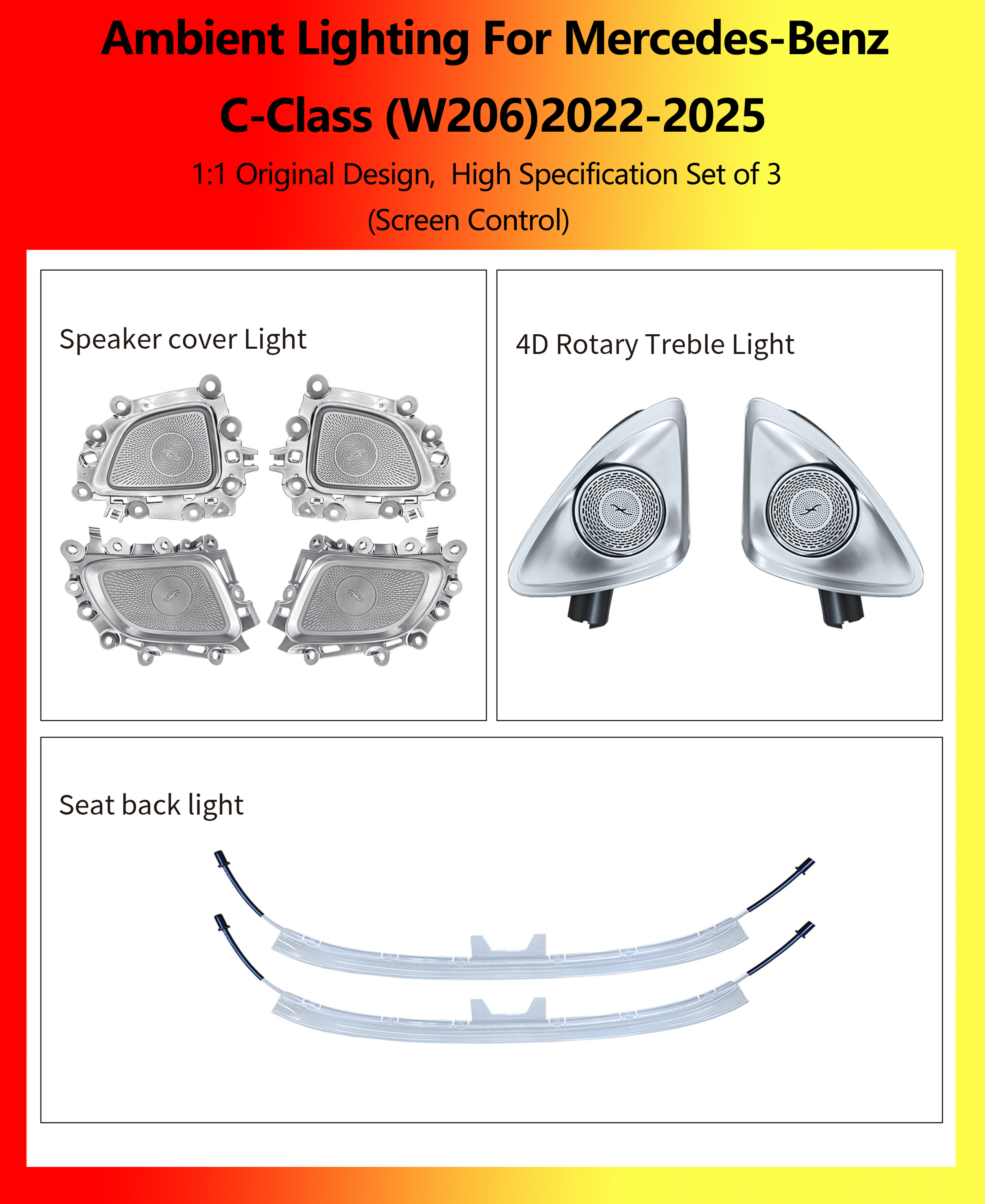 C-Class(W206) RGB Set of 3