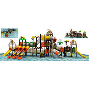 Tobogán Infantil para Exteriores, Equipo de Juegos para Guarderías, Parques Deportivos y Jardines, Uso Comercial, Construcción de Plástico y Acero - Product Image 3