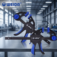 WEIDA – Ensemble de pinces à serrage rapide en acier allié chromé, réglables de 6 à 24 pouces, pour le travail du bois, largeur 72 mm, légères