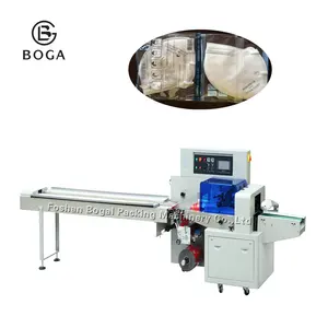 High quality medical gauze swab flow packing machine