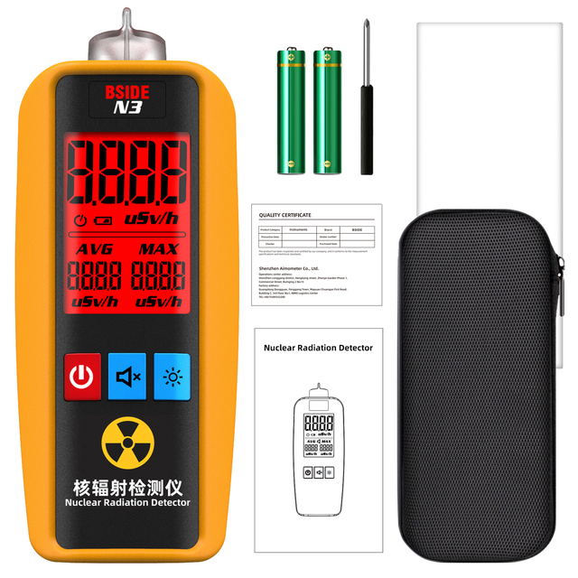 Geiger Counter Nuclear Radiation Detector Personal Dosimeter X-Ray Radioactivity Tester Detector
