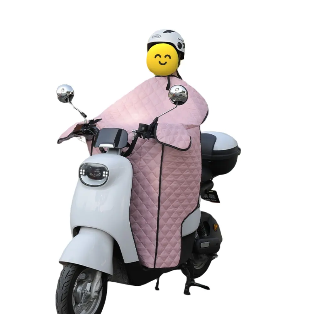 Protetor de chuva para para-brisa de bicicleta elétrica, joelheiras quentes e duráveis, equipamento de equitação com luvas
